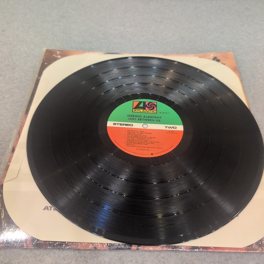 Gerald Albright Just Between Us Vinyl LP 1987 Atlantic Records 81813-1 Jazz R&B - Picture 4 of 4